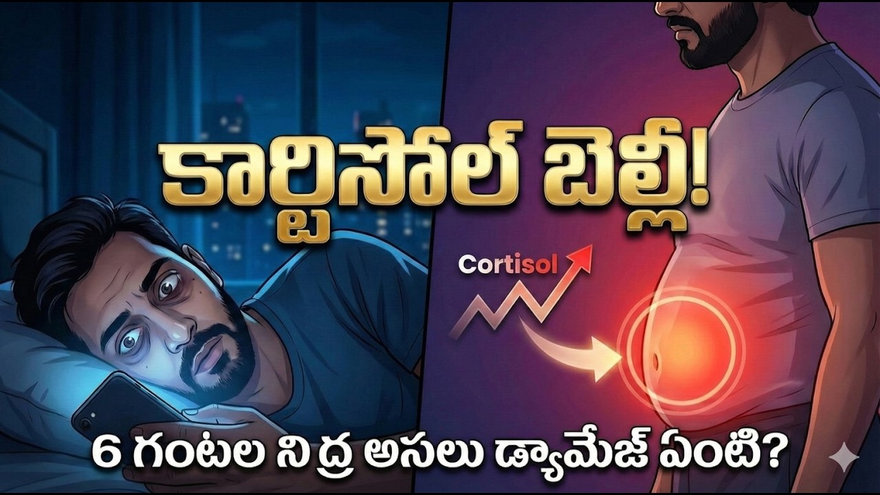 Cortisol ని తగ్గించి, Belly Fat ని కరిగించే 7 రోజుల నిద్ర విధానం