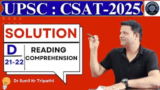 #csatupsc-2025 #full paper  #detailedsolution  # Dr Sunil Tripathi