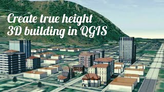 QGIS Tutorial: Create Impressive 3D City Buildings #qgis #3d screenshot 5