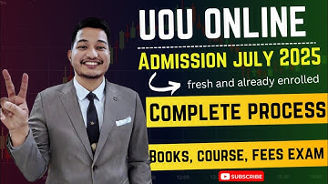 UOU ONLINE ADMISSION 2025  | UOU ADMISSION 2025 | UOU ADMISSION COMPLETE PROCESS 2025, BOOKS & EXAM
