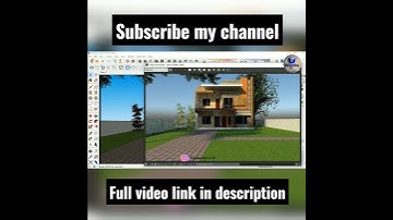 SKETCHUP IT | Exterior Design | house design Sketchup tutorial V-Ray 5 tutorial #ytshort #sketchup
