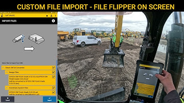 SITECH Intermountain: Trimble Earthworks Custom File Import File Flipper On Screen