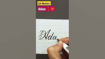 Adam - Comment your name Calligraphy Writing #shorts #zakmystery #calligraphy #handwriting #beats
