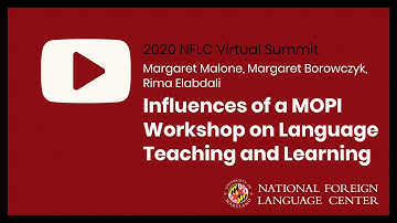 NFLC Virtual Summit (2020): Influences of a MOPI Workshop - Borowczyk, Elabdali, & Malone