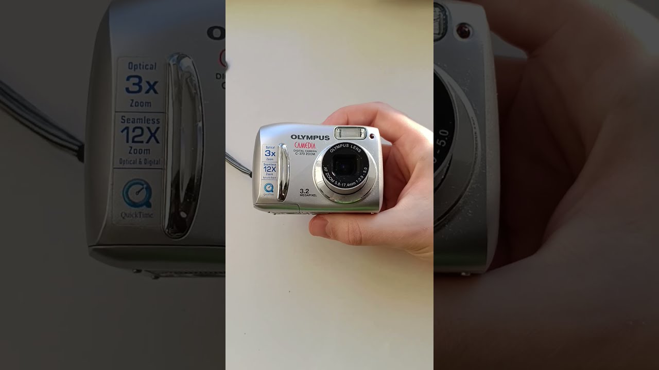📼Ultra old CCD - Olympus Camedia C-370 compact digital camera