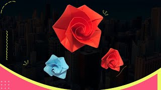 Easiest Origami Rose Ever! - How to Fold - Valentine's Day Gift.