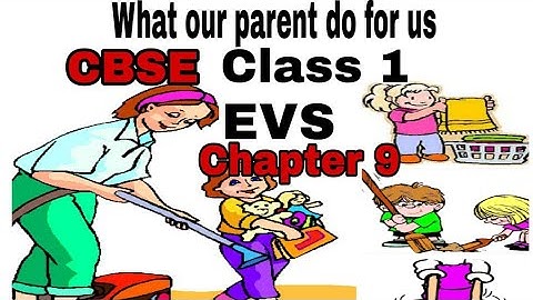What our parents do for us- CBSE class 1 EVS Chapter 9