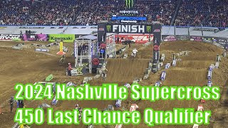 2024 Nashville Supercross 450 Last Chance Qualifier by Joeman25 1,402 views 1 month ago 6 minutes, 18 seconds