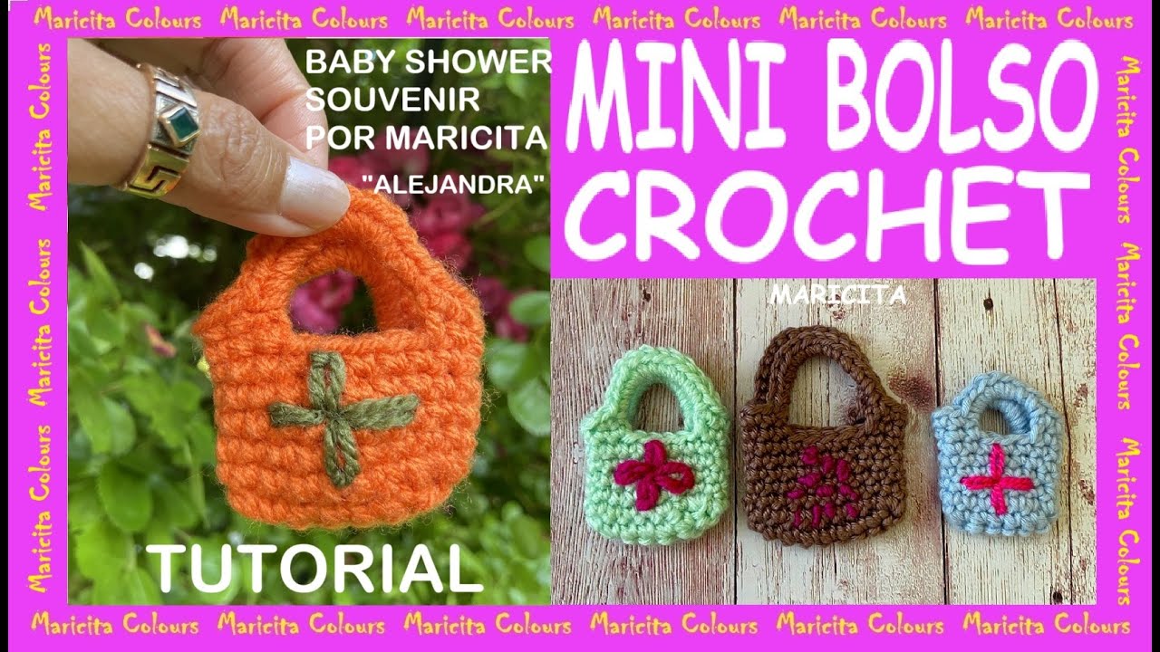 CROCHET MINI BOLSO "ALEJANDRA" POR MARICITA 