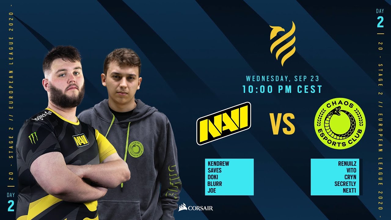 Natus Vincere vs Chaos EC // Rainbow Six European league 2020 - Stage 2 - Playday #2