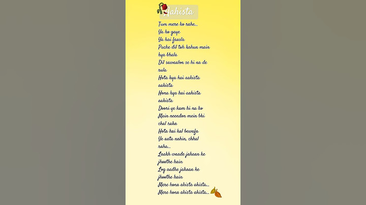Aahista💎 #lailamajnu❤   the#lyrics #arijitsingh #jonitagandhi #triptidimri #avinashtiwari #emotional