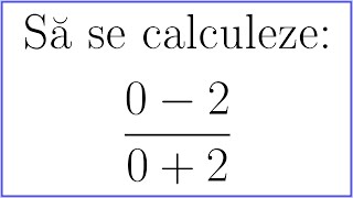 Episodul 628 Să Se Calculeze 0 Plus 2 Totul Pe 0 Minus 2