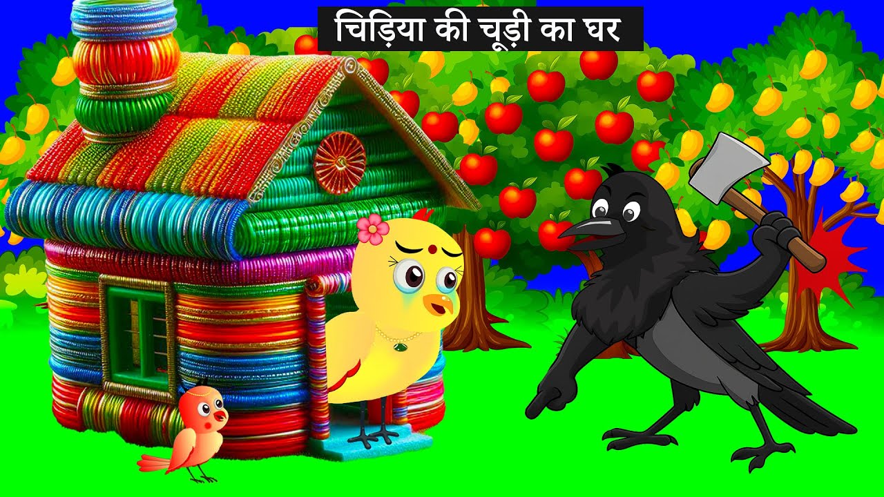 चिड़िया का जादुई चूड़ी का घर | ranu chidiya new cartoon | ranu chidiya ki kahani cartoon | chichu tv