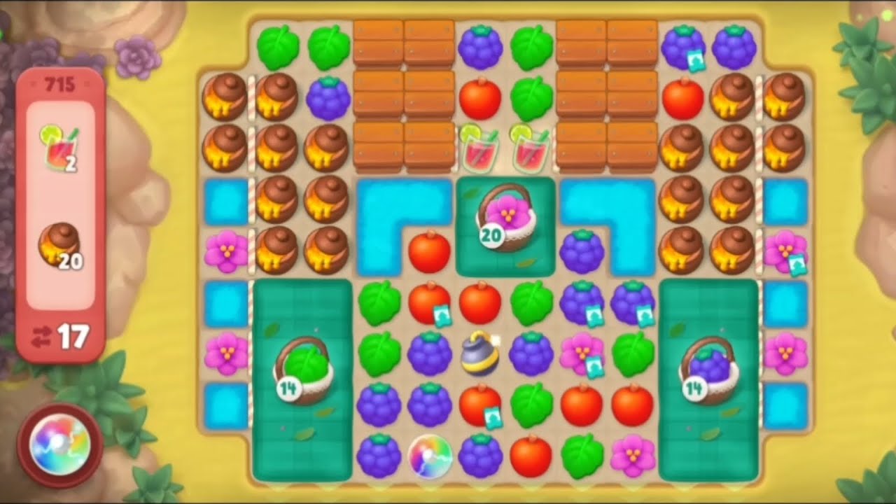Gardenscapes Level 715 Hard Level All Goals Complete Playrix Gameplay