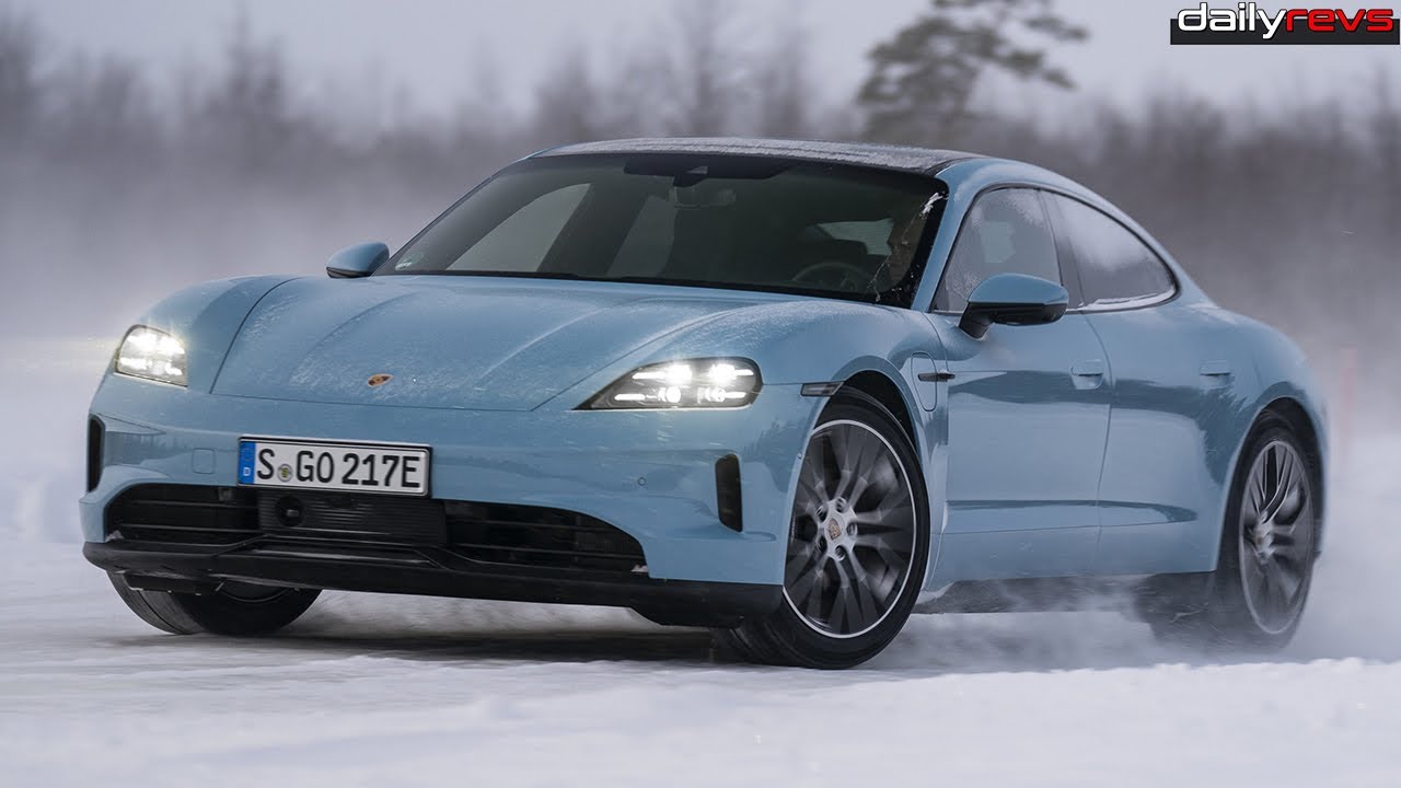2025 Porsche Taycan 4 J1 2 | Frozen Blue | Driving & Drift Performance !