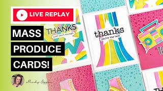 Mass Produce Handmade Cards with ONE Stencil! Create-In-Quads How-To