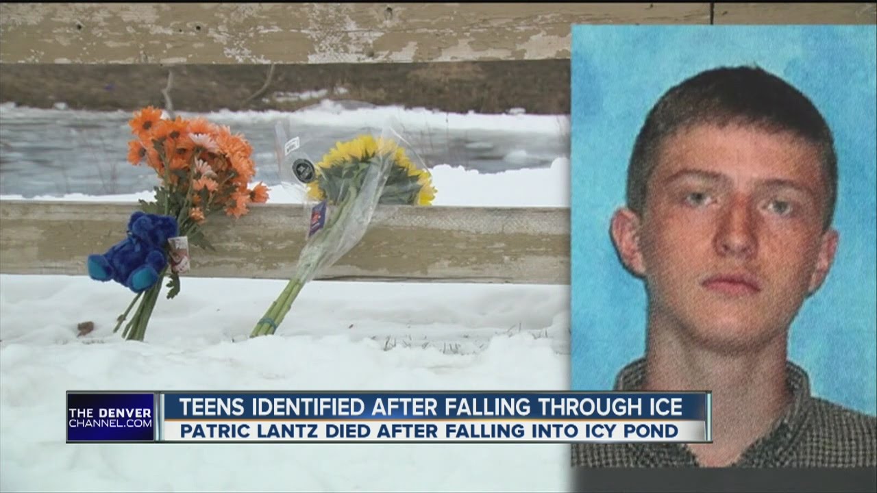 Teens identified after falling through ice - YouTube