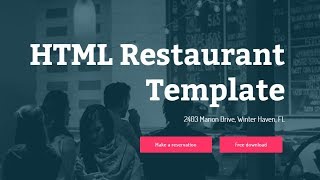 Celebrity Bootstrap Restaurant Template - Free HTML Website Templates Net Worth