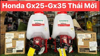 Bình Xịt Thuốc Honda Gx25-Gx35 Hàng Thái Chính Hãng Mới 100%. BƠM vuông Đồng-Ti inox 18 Siêu Bền Bỉ