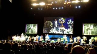 Magic Johnson Remembers Dr. Jerry Buss ( Lakers Owner) at his Memorial 2/21/13