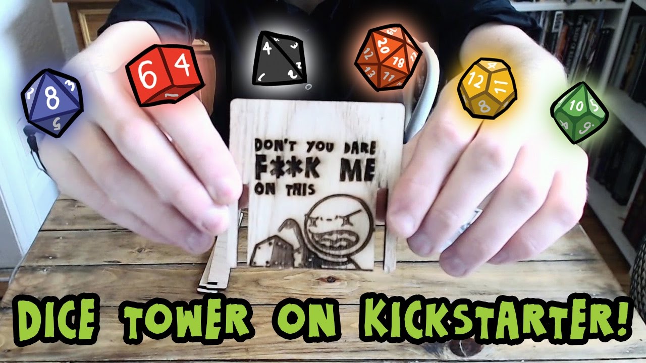 New dice tower demo for Kickstarter YouTube
