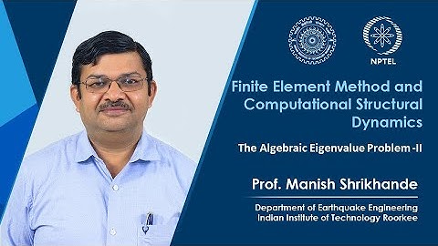 Lecture 48 The Algebraic Eigenvalue Problem  II