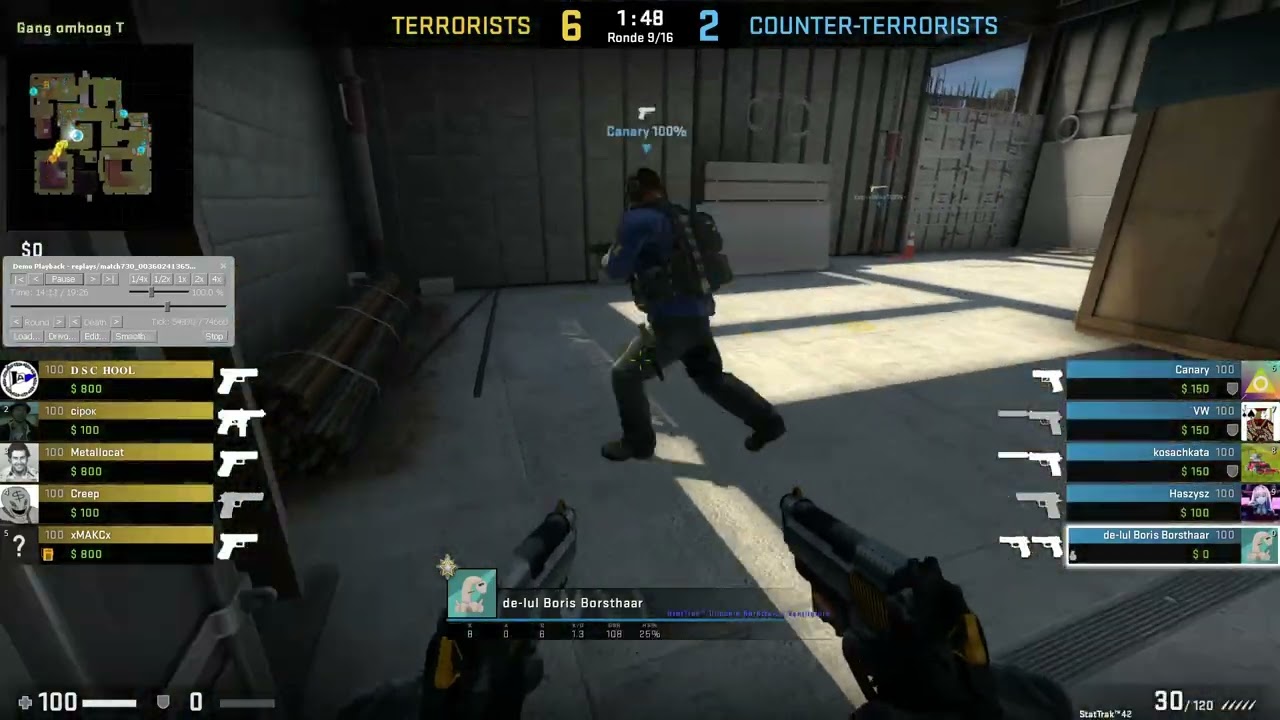 CSGO - Well Done 2 - Pistol Round Madness Vertigo