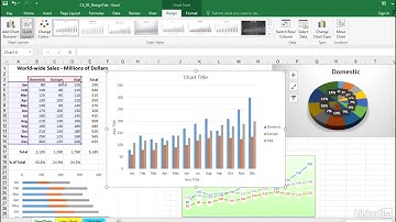 Choose a chart layout with the QuickLayout option Microsoft Excel 2016 Microsoft Excel 2016