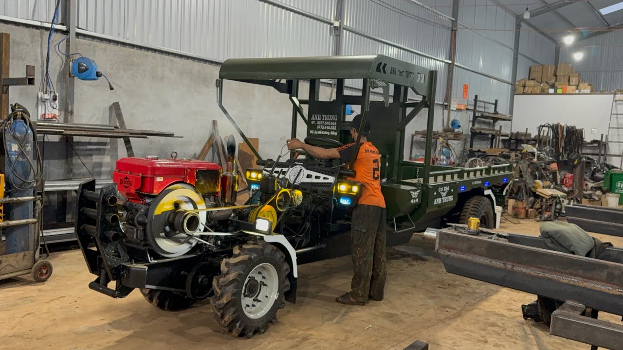 Riwiu cầu đẩy ben thắng hơi loke cơ khí Anh Trung 