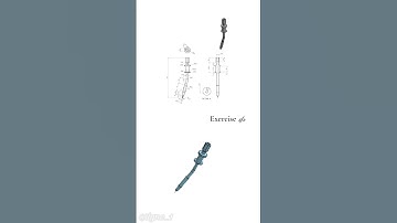 Studycadcam exercise 46 #cad #solidworks #3dmodeling #onshape #sketchup #autocad #fusion360