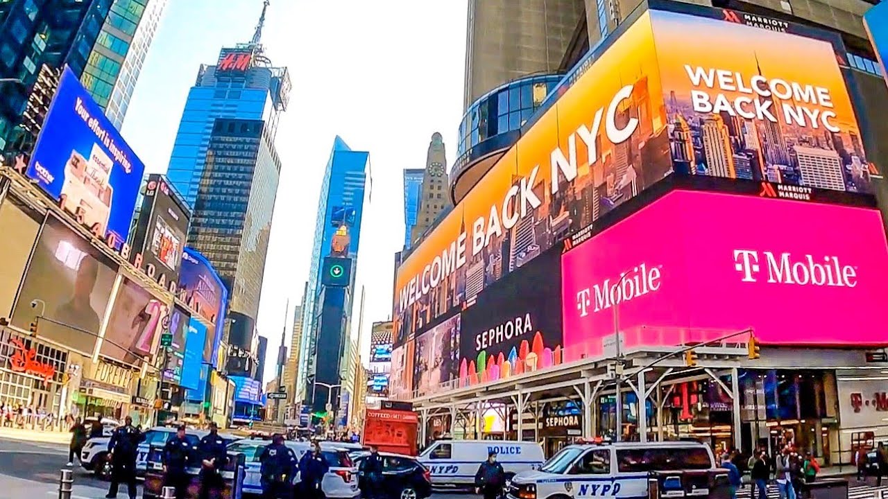 Times Square NYC April 2021 YouTube