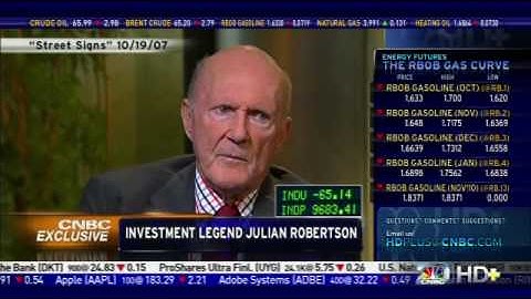 Investment Legend Julian Robertson called the Great Recession correctly back on Oct 19, 2007