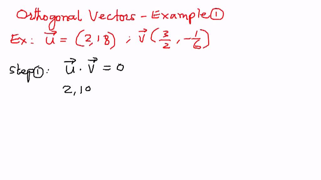 orthogonal vector 2d