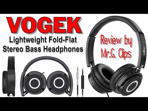 VOGEK Headphones review and microphone test.