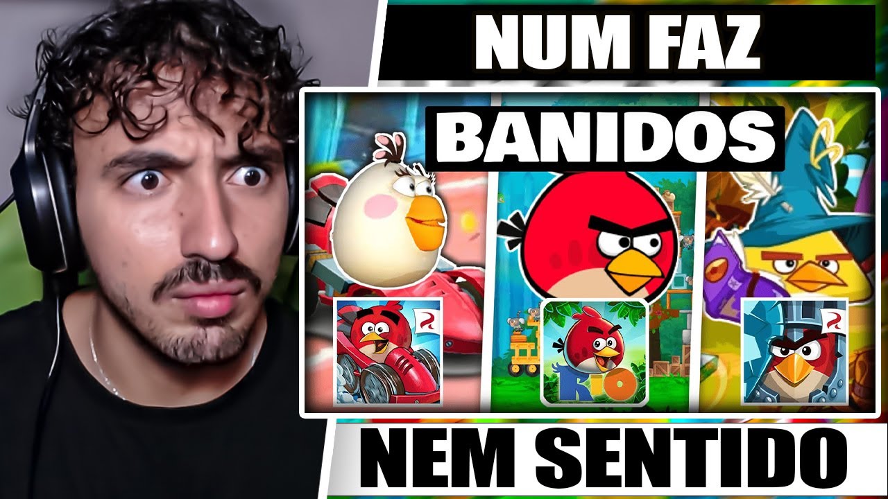 ANALISANDO os JOGOS de ANGRY BIRDS que foram BANIDOS | Leozin React
