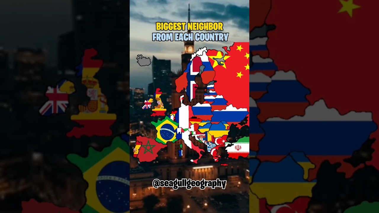 biggest neighbor from each country 