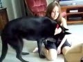 A girl seduced by her dog