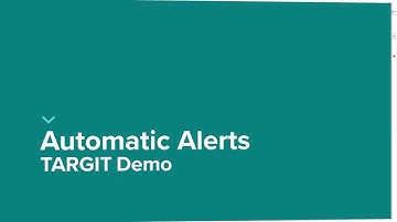 TARGIT 2018 Automatic Alerts