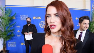 Courtney Hope Interview 49th Annual Daytime Emmy Awards Red Carpet #daytimeemmys screenshot 4