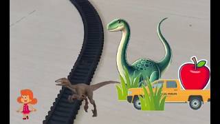Best Dinosaur And Train Stories Compilation Dinosaurus Video Centy Train Videos