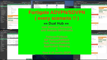 QUICK: Fortigate ADVPN/SDVPN - Dual Hub - Demo - Fully Testing (BGP per overlay)