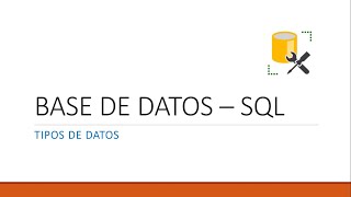 BASIC DATA TYPES | DATABASE