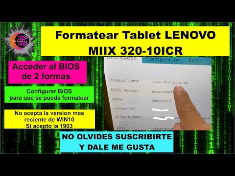Video: ¿Cómo accedo al BIOS en una tableta Lenovo?