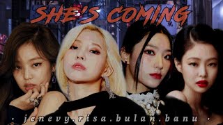 ✧˚₊‧ SHE'S COMING (PROD. BY 프라이머리 - UNPRETTY RAPSTAR 3) | 커버보컬『COVER BY. RISA, JENEVY, BANU, BULAN』