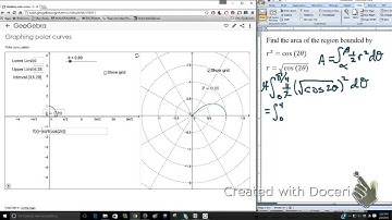 Area enclosed by a lemniscate using integration