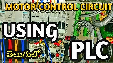Motor control Circuit using plc telugu nov 2021