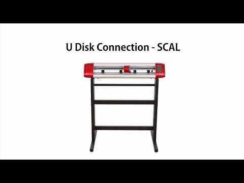 Skycut cutting plotter uses U Disk Connection to work with the SCAL