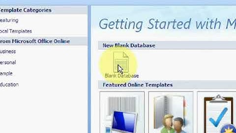 MS Access 2007 Part1   Urdu Tutorial by Irfan Wazir Ali