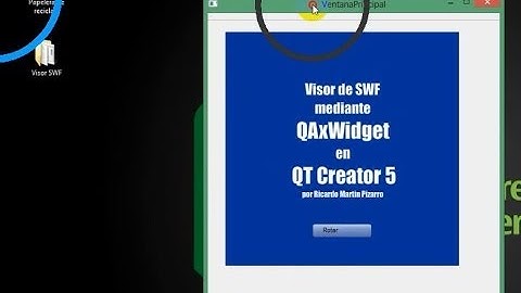 Crear aplicación de Escritorio C++ con SWF en Qt Creator