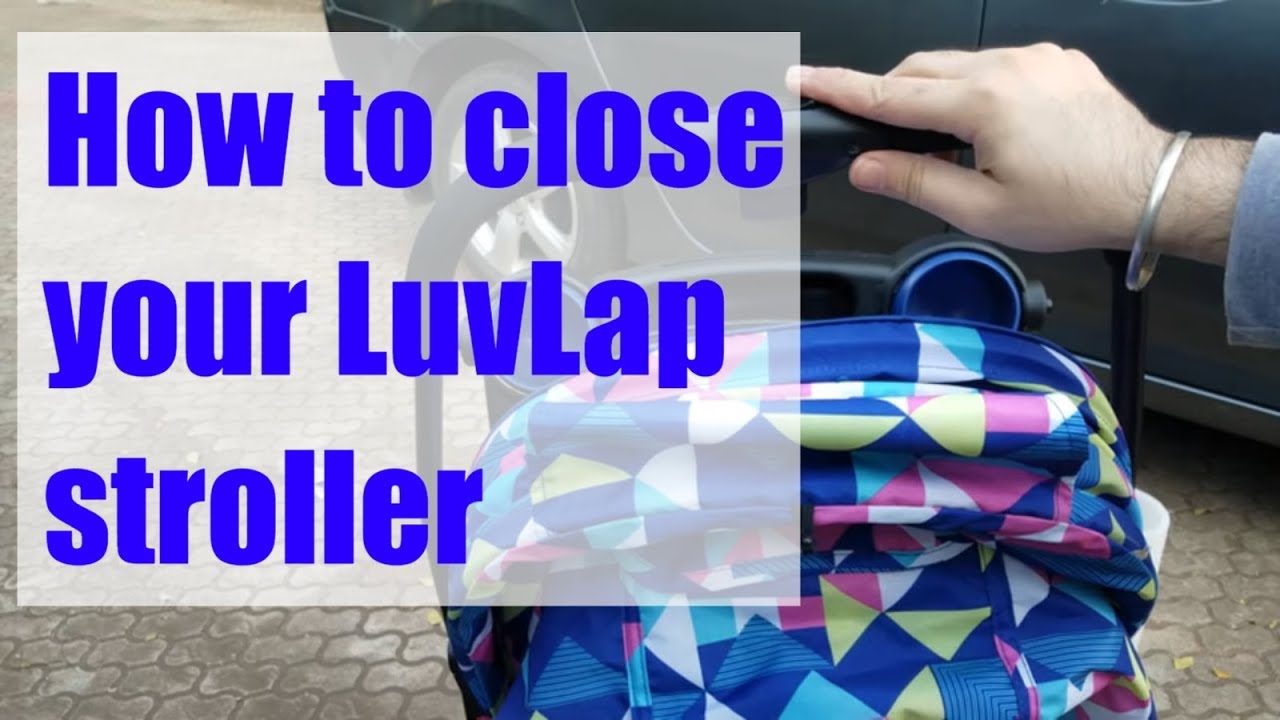 How to close LuvLap Joy baby stroller 